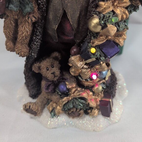 Boyd's Bears Father Christmas Figure 2004 733208 Figurine Santa Lights Handmade - Picture 10 of 16